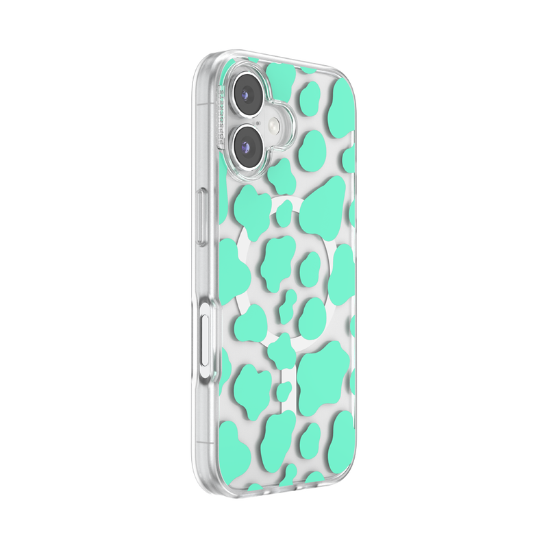 Turquoise Cow Cow — iPhone 16 MagSafe Case image number 1